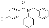 4-氯-N-环己基-N-(苯基甲基)苯甲酰胺分子结构 (CAS 945714-67-0)
