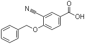 4-Benzyloxy-3-cyanobenzoic acid molecular structure (CAS 946007-61-0)
