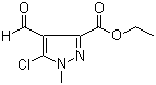 5-氯-4-甲酰基-1-甲基-1H-吡唑-3-羧酸乙酯分子结构 (CAS 946061-21-8)