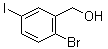 2-溴-5-碘苯甲醇分子结构 (CAS 946525-30-0)