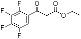 2,3,4,5-四氟苯甲酰乙酸乙酯分子结构 (CAS 94695-50-8)