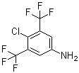 4-氯-3,5-二(三氟甲基)苯胺分子结构 (CAS 948014-37-7)