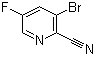 3-溴-5-氟-2-吡啶甲腈分子结构 (CAS 950670-18-5)