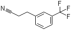3-[3-(三氟甲基)苯基]丙腈分子结构 (CAS 95096-06-3)