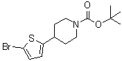 4-(5-溴-2-噻吩基)-1-哌啶羧酸叔丁酯分子结构 (CAS 951259-22-6)