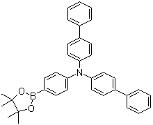 双(联苯-4-基)[4-(4,4,5,5-四甲基-[1,3,2]二氧杂环戊硼烷-2-基)苯基]胺分子结构 (CAS 952431-30-0)
