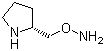 (R)-O-(2-吡咯烷甲基)羟胺分子结构 (CAS 952747-32-9)