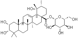 Kajiichigoside F1 molecular structure (CAS 95298-47-8)