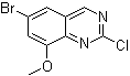 6-溴-2-氯-8-甲氧基喹唑啉分子结构 (CAS 953039-14-0)
