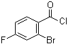 2-溴-4-氟苯甲酰氯分子结构 (CAS 95383-36-1)