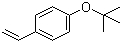 4-叔丁氧基苯乙烯分子结构 (CAS 95418-58-9)
