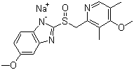 奥美拉唑钠盐分子结构 (CAS 95510-70-6)