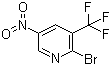 2-溴-5-硝基-3-(三氟甲基)吡啶分子结构 (CAS 956104-42-0)