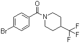 (4-Bromophenyl)(4-trifluoromethylpiperidin-1-yl)methanone molecular structure (CAS 956320-62-0)