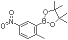 2-甲基-5-硝基苯硼酸频哪醇酯分子结构 (CAS 957062-84-9)