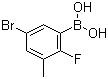 5-溴-2-氟-3-甲基苯硼酸分子结构 (CAS 957120-61-5)