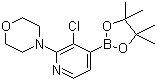 3-Chloro-2-(4-morpholino)pyridine-4-boronic acid pinacol ester molecular structure (CAS 957198-28-6)
