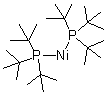 二[三(1,1-二甲基乙基)膦]镍分子结构 (CAS 957797-26-1)
