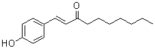 (1E)-1-(4-羟基苯基)-1-癸烯-3-酮分子结构 (CAS 958631-84-0)