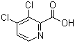 3,4-二氯-2-吡啶甲酸分子结构 (CAS 959578-03-1)