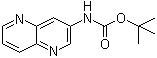 (1,5-萘啶-3-基)氨基甲酸叔丁酯分子结构 (CAS 959617-73-3)