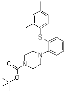 4-[2-[(2,4-二甲基苯基)硫基]苯基]-1-哌嗪羧酸叔丁酯分子结构 (CAS 960203-42-3)
