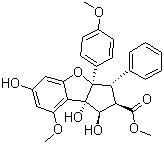 Silvestrol aglycone分子结构 (CAS 960365-65-5)