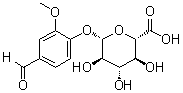 4-Formyl-2-methoxyphenyl beta-D-glucosiduronic acid molecular structure (CAS 96107-45-8)