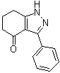 1,5,6,7-四氢-3-苯基-4H-吲唑-4-酮分子结构 (CAS 96546-38-2)