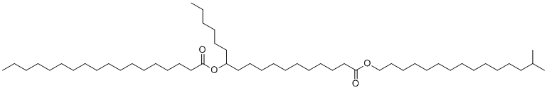 异鲸蜡基硬脂酰硬脂酸酯分子结构 (CAS 97338-28-8)