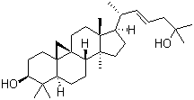 (3beta,22E)-9,19-环羊毛甾-22-烯-3,25-二醇分子结构 (CAS 97456-49-0)