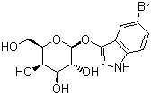5-溴-3-吲哚基-beta-D-吡喃半乳糖苷分子结构 (CAS 97753-82-7)