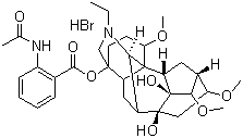 氢溴酸高乌甲素分子结构 (CAS 97792-45-5)