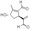 (1R-反式)-2-甲酰基-4-羟基-3-甲基-alpha-亚甲基-2-环戊烯-1-乙醛分子结构 (CAS 97856-19-4)