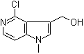 4-氯-1-甲基-1H-吡咯并[3,2-c]吡啶-3-甲醇分子结构 (CAS 97989-54-3)