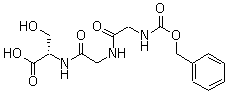 N-[N-[N-[(苯基甲氧基)羰基]甘氨酰]甘氨酰]-L-丝氨酸分子结构 (CAS 98352-76-2)