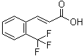反式-3-(2-三氟甲基苯基)丙烯酸分子结构 (CAS 98386-81-3)