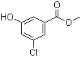 3-氯-5-羟基苯甲酸甲酯分子结构 (CAS 98406-04-3)