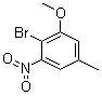 2-Bromo-1-methoxy-5-methyl-3-nitrobenzene molecular structure (CAS 98545-65-4)