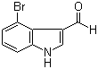4-Bromoindole-3-carboxaldehyde molecular structure (CAS 98600-34-1)