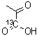 Pyruvic acid-1-13C molecular structure (CAS 99124-30-8)