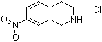 7-Nitro-1,2,3,4-tetrahydroisoquinoline hydrochloride molecular structure (CAS 99365-69-2)
