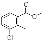 3-氯-2-甲基苯甲酸甲酯分子结构 (CAS 99586-84-2)