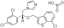 硝酸舍他康唑分子结构 (CAS 99592-39-9)