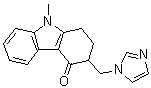 1,2,3,9-四氢-3-(1H-咪唑-1-基甲基)-9-甲基-4H-咔唑-4-酮分子结构 (CAS 99614-03-6)