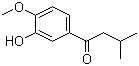 1-(3-羟基-4-甲氧基苯基)-3-甲基-1-丁酮分子结构 (CAS 99783-85-4)