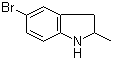 5-Bromo-2-methyl-2,3-dihydro-1H-indole molecular structure (CAS 99847-70-8)